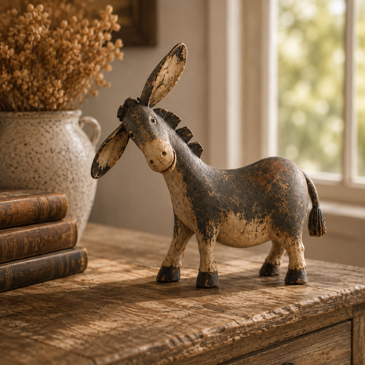 🔥Today 50% OFF🎁Rustic Donkey Figurine for Farmhouse Decor