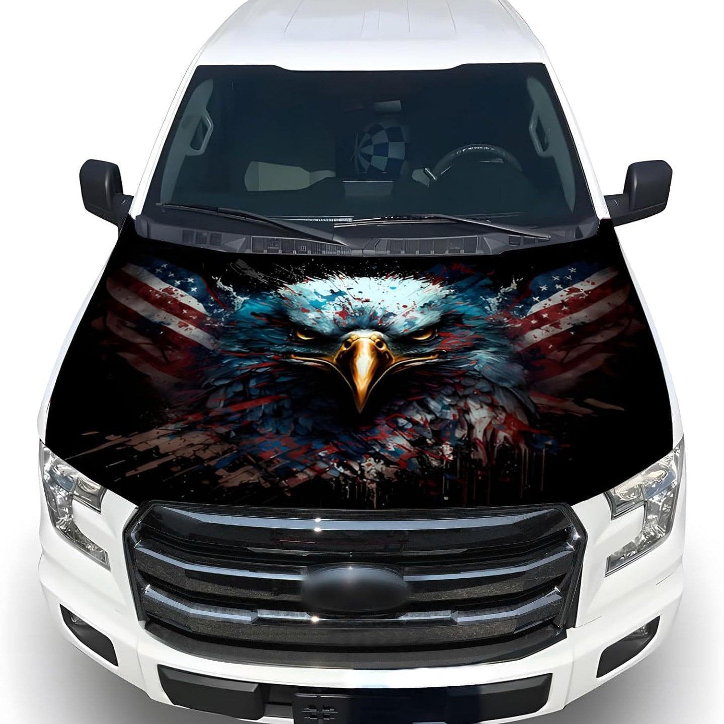 🔥50% OFF Flash Sale 65K+🎉American Car Hood Flag🦅No Glue No Tools🚗 Install in 1 Minute