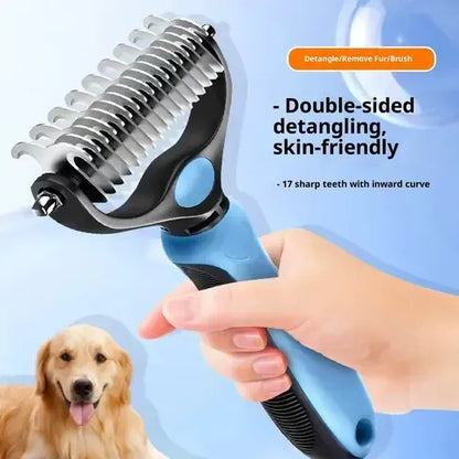 🔥Hot Sale 55% OFF🔥 Pain-Free Dematting Undercoat Rake for Pets