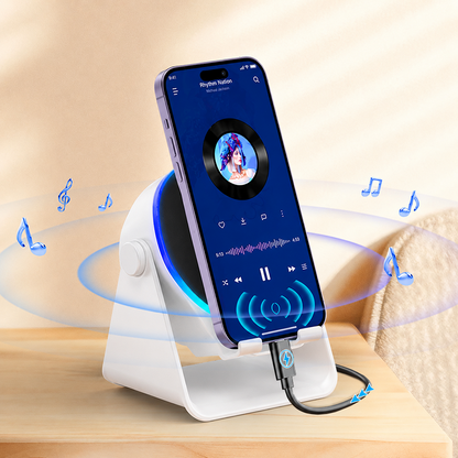 🔥HOT SALE 55% OFF📱5-in-1 Wireless Speaker Phone Stand with Power Bank