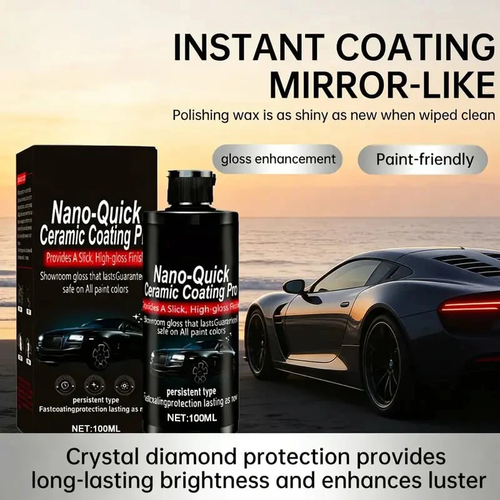 🔥HOT SALE 50% OFF🚗Nano-Ceramic Coating – Dust & Water Just Slide Off, Shine Lasts & Lasts