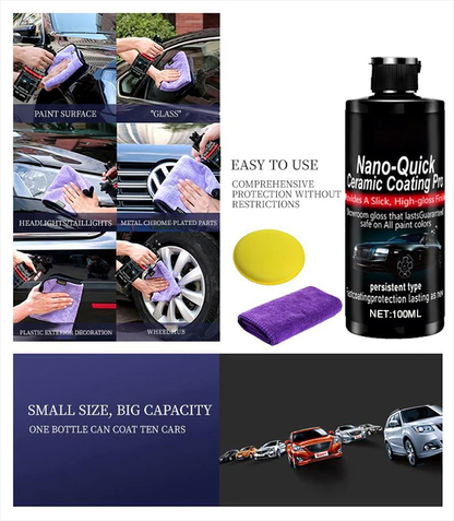 🔥HOT SALE 50% OFF🚗Nano-Ceramic Coating – Dust & Water Just Slide Off, Shine Lasts & Lasts
