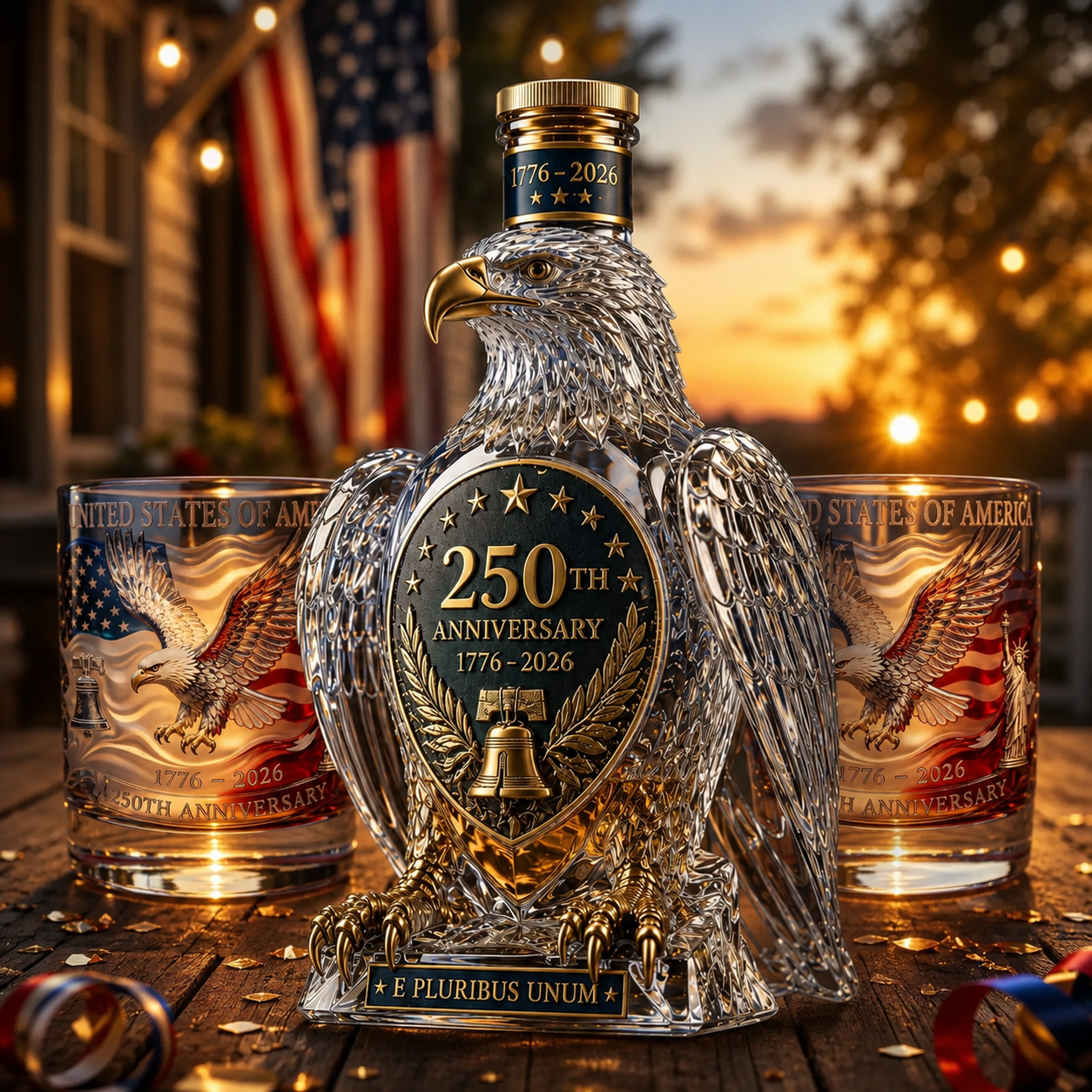 🔥HOT SALE 55% OFF🦅Bald Eagle Whiskey Bottle -250th Anniversary Commemorative Bottle