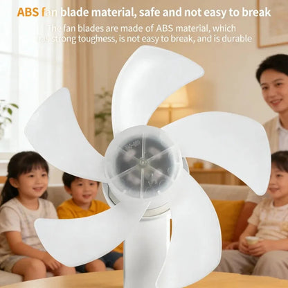 2-in-1 E27 Ceiling Fan Light with Remote Control