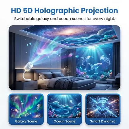 ⏰Last day Promotion🔥Night Light Projector - Smart Holographic Star Projector
