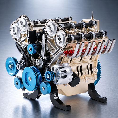 🔥HOT SALE🏎️🛠️The Ultimate Desktop Masterpiece: Miniature V8 Small-Block Static Model Kit