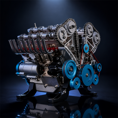 🔥HOT SALE🏎️🛠️The Ultimate Desktop Masterpiece: Miniature V8 Small-Block Static Model Kit