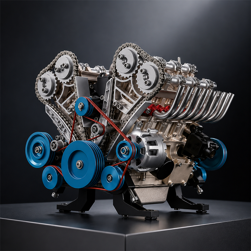 🔥HOT SALE🏎️🛠️The Ultimate Desktop Masterpiece: Miniature V8 Small-Block Static Model Kit