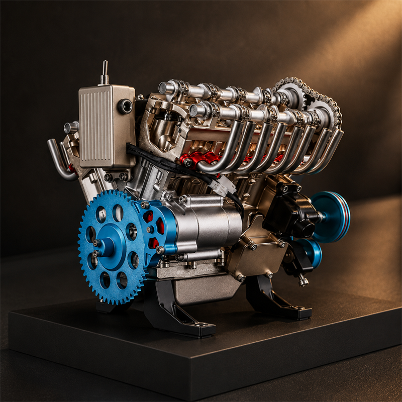 🔥HOT SALE🏎️🛠️The Ultimate Desktop Masterpiece: Miniature V8 Small-Block Static Model Kit