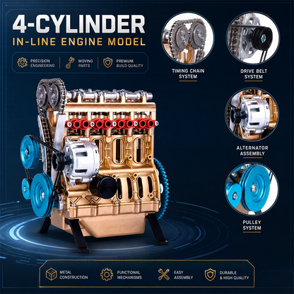 🔥HOT SALE🏎️🛠️The Ultimate Desktop Masterpiece: Miniature V8 Small-Block Static Model Kit