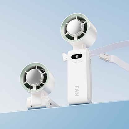 ❄️ Turbo Ice-Cooling Handheld Fan  Powerful Airflow Meets Instant Cooling Relief