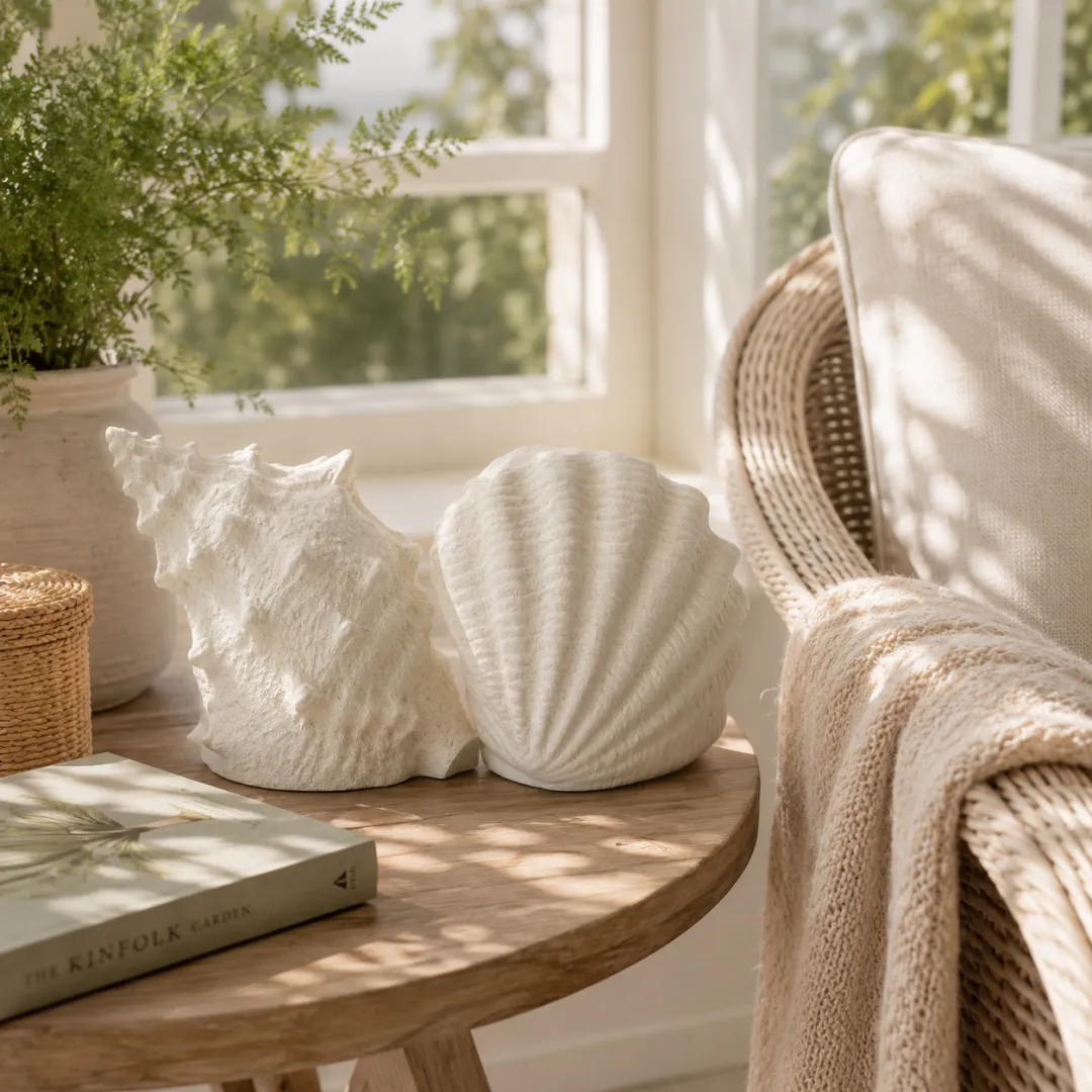 Coastal Afterglow Shell & Conch Light Set