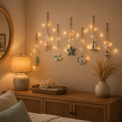Seaside Glow Wall Hangings — Set of 7