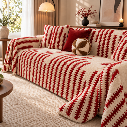 🛋️ Soft Chenille Sofa Cover – Pet-Friendly Full Coverage Couch Throw