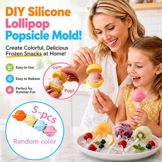 🍭DIY Silicone Lollipop Popsicle Mold – Fun Spherical Ice Pop Maker for Homemade Frozen Treats