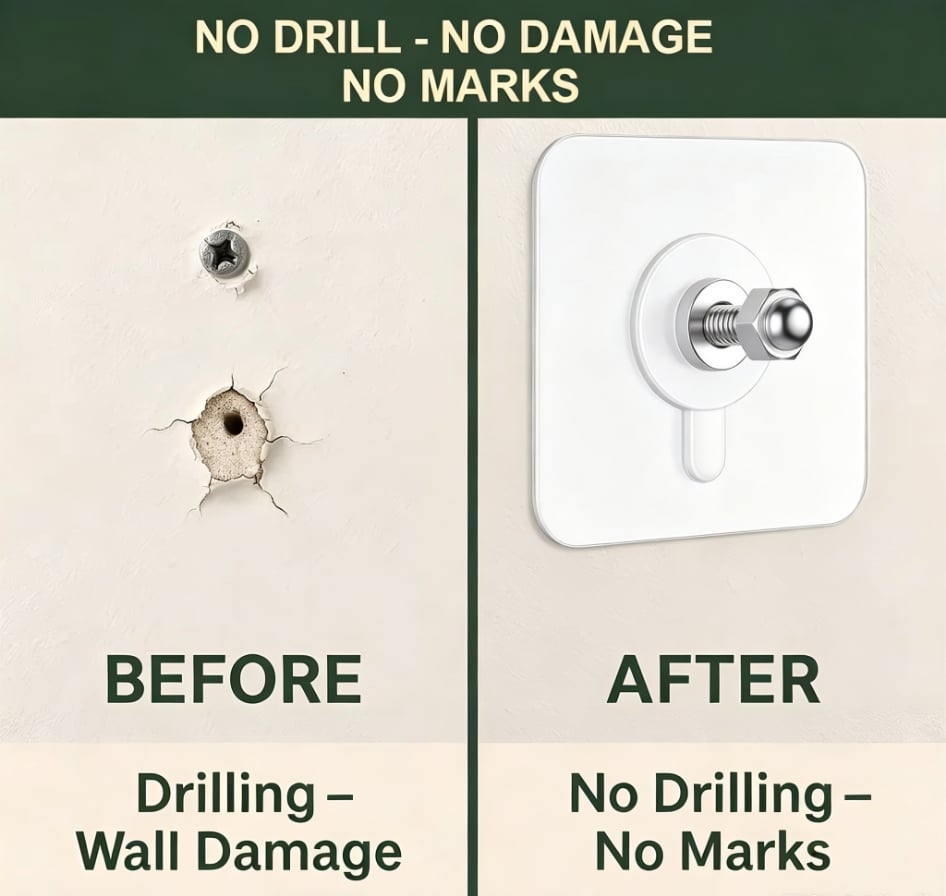 Heavy Duty Adhesive Wall Hooks