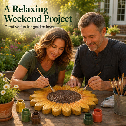 💥HOT SALE 55% OFF🌻 Reusable Sunflower Stepping Stone Mold