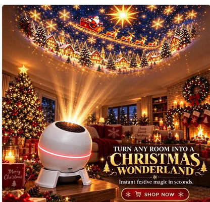 🎄🎅 Christmas Magic Projection Light – Bring Holiday Scenes to Life