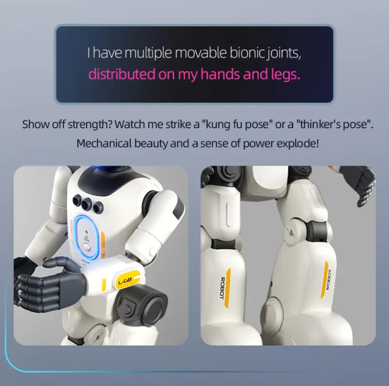 Next-Gen Humanoid AI Robot | Full-Body Flexible Joints & Smart Interactive Control