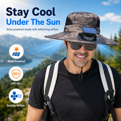🔥HOT SALE 50% OFF🌞Solar-Powered Cooling Hat | Stay Cool Outdoors, No Batteries Needed