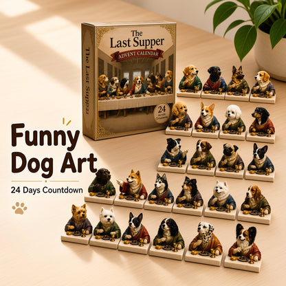 🐶🎁The Last Supper Dog Advent Calendar – 24-Day Christmas Countdown & Festive Collectibles