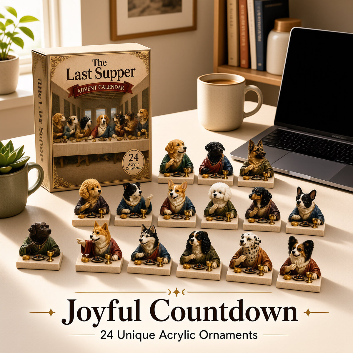 🐶🎁The Last Supper Dog Advent Calendar – 24-Day Christmas Countdown & Festive Collectibles