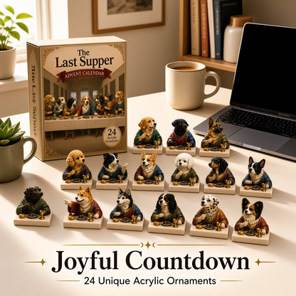 🐶🎁The Last Supper Dog Advent Calendar – 24-Day Christmas Countdown & Festive Collectibles