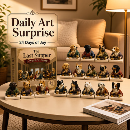 🐶🎁The Last Supper Dog Advent Calendar – 24-Day Christmas Countdown & Festive Collectibles