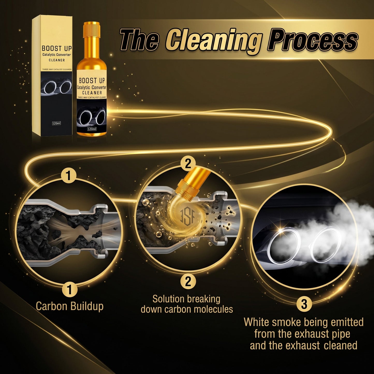 👍Newly Upgraded💥Over 30k+ Sold！🚗Car Catalytic Converter Cleaner , Engine Internal Cleaning, Removes Exhaust Carbon Buildup