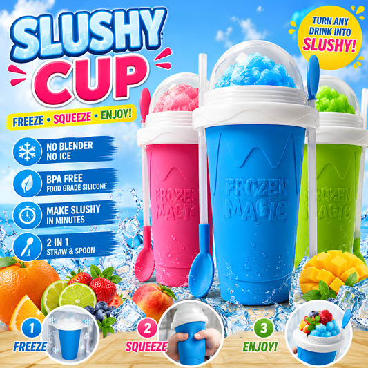 🔥 Magic Slushy Maker Cup ✨ Turn Any Drink Into A Slushie In Minutes