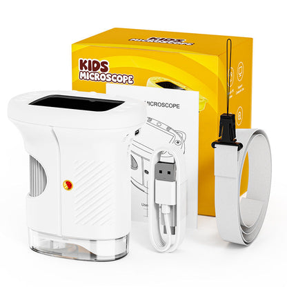 🔥HOT SALE 55%OFF🔬 1000X Handheld Microscope for Kids with 4K 2.0" Screen – Turn Screen Time Into Discovery