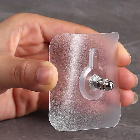 🛒Final 3 Hours! 51% OFF Flash Sale!🎁Adhesive Screw Hooks - No Drill, No Damage, Holds 5kg | Wall, Tile & Glass