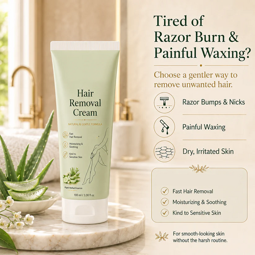 LAST DAY -BUY 1 GET 1 FREE🤩  Painless Depilatory Cream – No Razor Bumps, No Harsh Odor