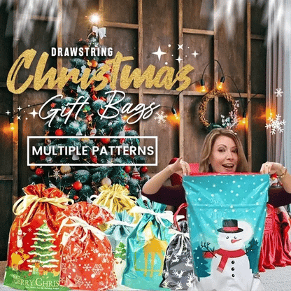 🎅LAST DAY SPECIAL PRICE: $19.99!!🎁The World’s Best Christmas Gift Bag With Drawstring🎁