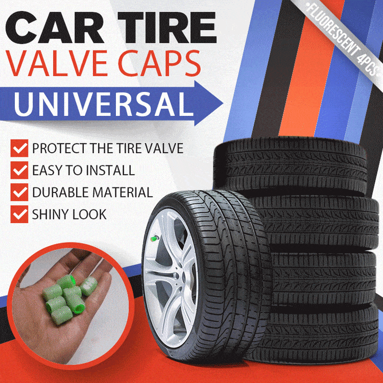 🚗🚗Glow-in-the-Dark Car Tire Valve Cap Set💡