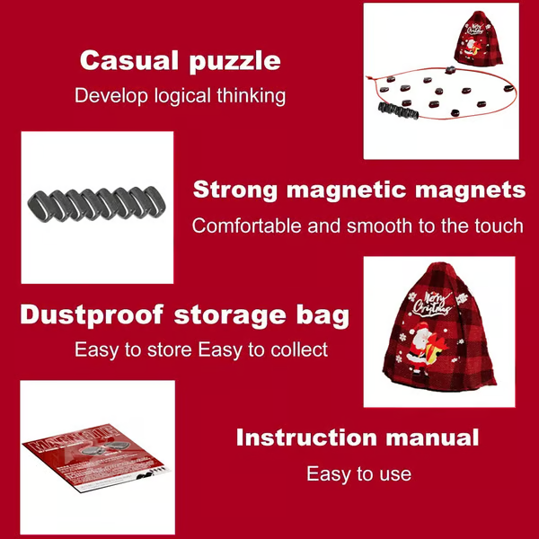 New Year Hot Sale  🎁 Magnetic Chess Game – Fun Strategy Game for All Ages 🧲♟️🔥