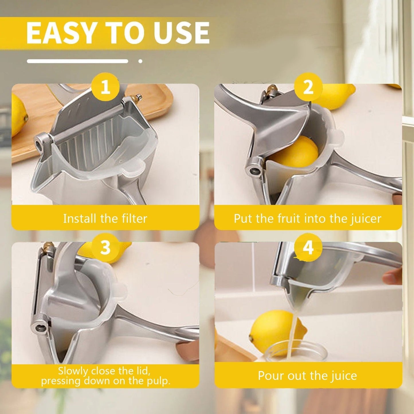 Citrus Squeezer | Stainless Steel or PP🍋