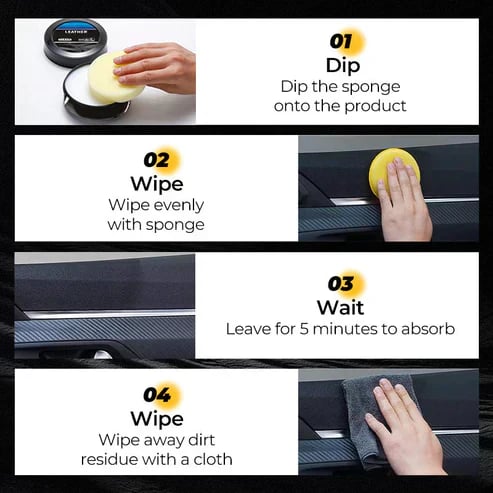 ✨ Leather Cleaning & Care Cream – Deep Clean & Restore Leather Surfaces 🧴