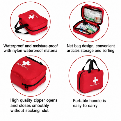 🚨First Aid Kit – High-quality, waterproof, and portable trauma first aid kit, suitable for various emergency situations