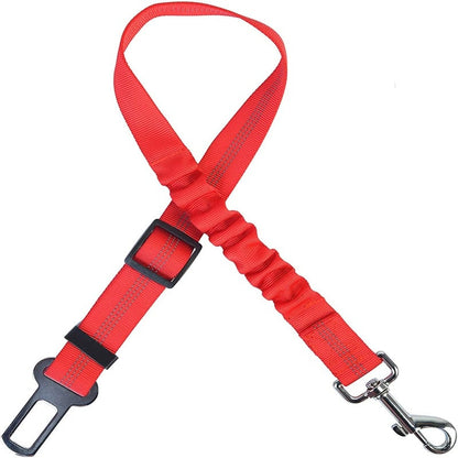 Pet Dog & Cat Seat Belts for Cars, Adjustable Safety Leash/Harness Compatible with Vehicle Headrests