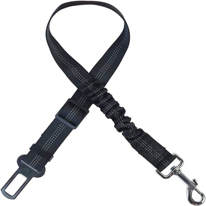 Pet Dog & Cat Seat Belts for Cars, Adjustable Safety Leash/Harness Compatible with Vehicle Headrests
