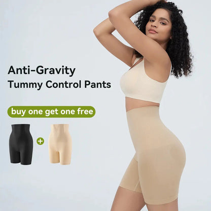 [2-Pack Fajas Colombianas Shaping Pants ] Women's Tummy Control Butt-Lifting Shapewear, Sexy and Comfortable High-Waist Body Sculpting Garment Womenswear Compression