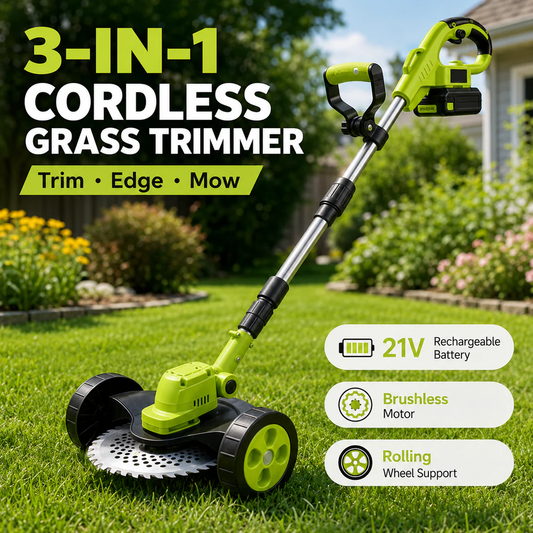 🔥HOT SALE 60% OFF🌿⚡ 3-in-1 Cordless Grass Trimmer