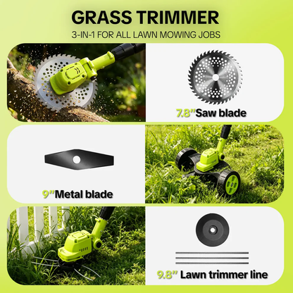 🔥HOT SALE 60% OFF🌿⚡ 3-in-1 Cordless Grass Trimmer