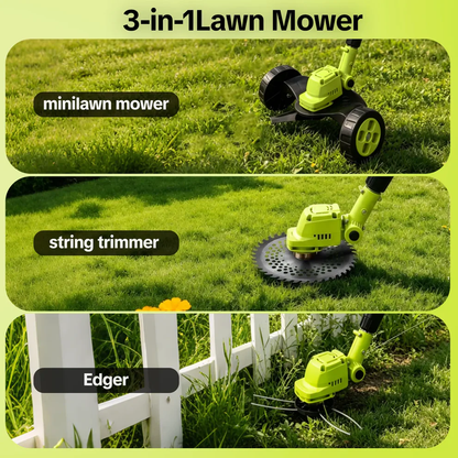 🔥HOT SALE 60% OFF🌿⚡ 3-in-1 Cordless Grass Trimmer
