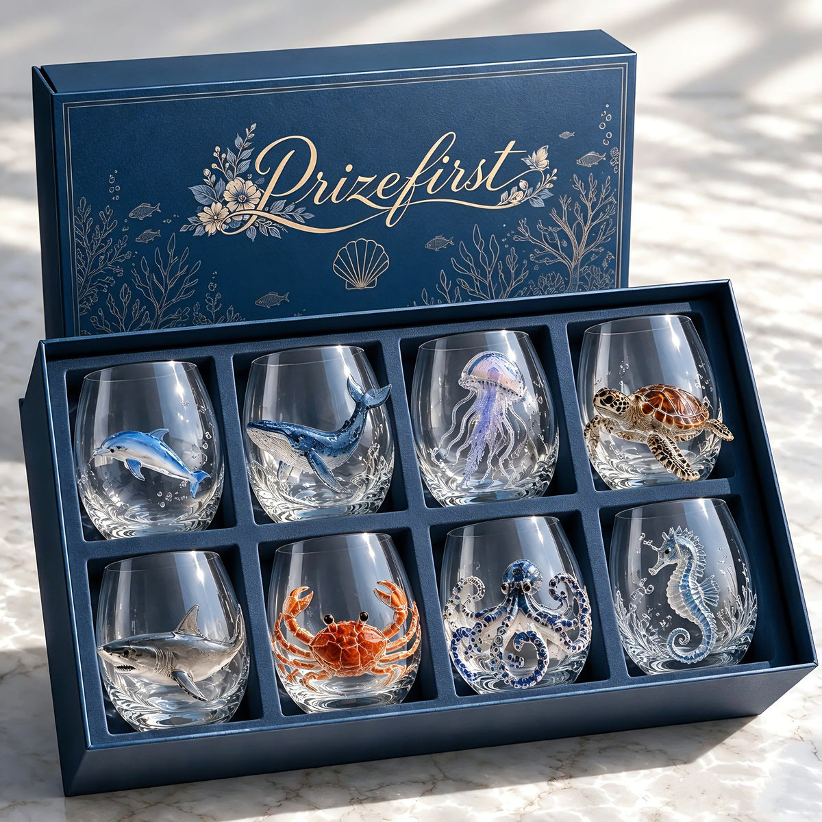 ⚡Artisanal Blue Ringed Octopus Glassware