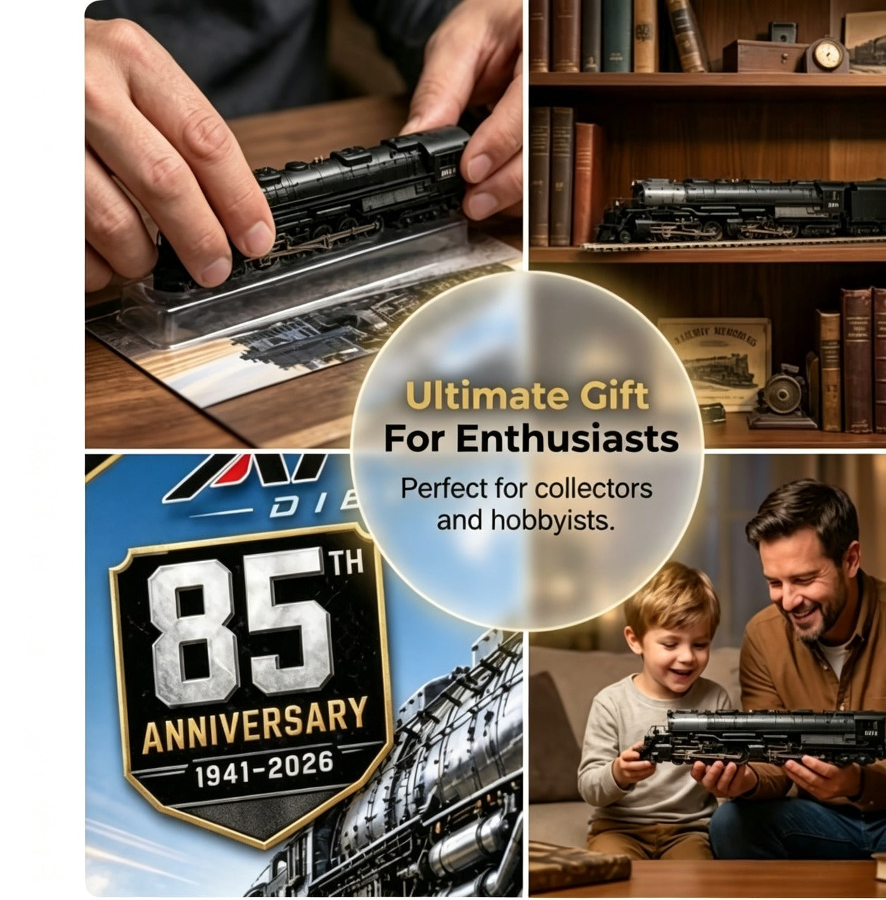 💥OFF 50% TODAY🏆85th Anniversary Steam Giant Die-Cast Model