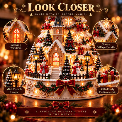 🔥HOT SALE🔥🏆 60,000+ Sold🎄Christmas Village Projection Centerpiece – 4 Themed Villages