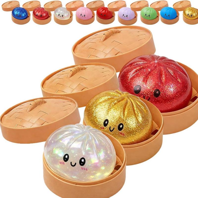 Expressive Dumpling Squishy - Blind Box, Mysecret Bun Fidget Toy