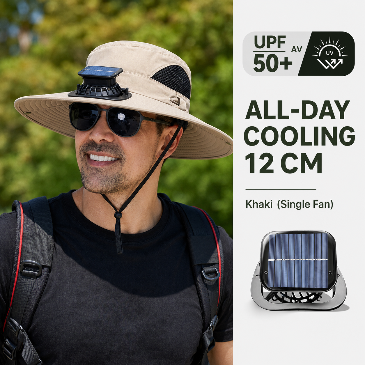 🔥HOT SALE 50% OFF🌞Solar-Powered Cooling Hat | Stay Cool Outdoors, No Batteries Needed